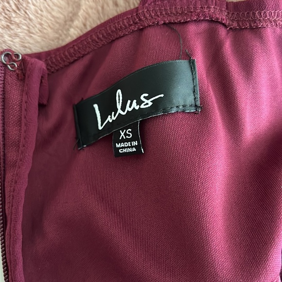 Burgundy Lulus Bridesmaid Dress - Picture 7 of 7